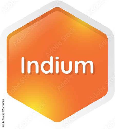 Canvas Print indium