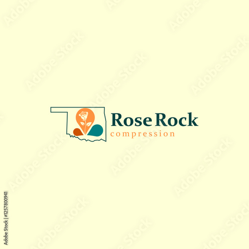 Introducing the captivating logo design for Rose Rock Compression!