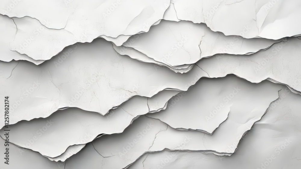 Layers of White Textured Paper Layers of White Textured Paper