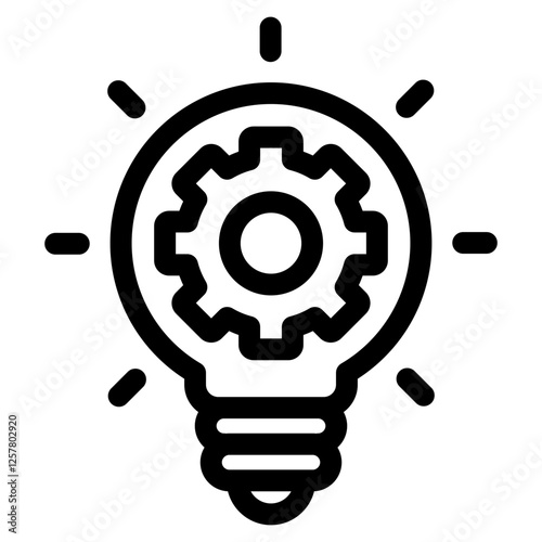 management idea single icon