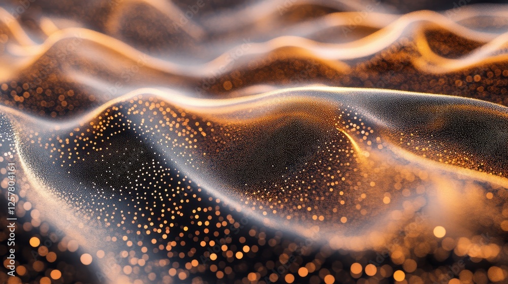 Abstract technology background. Waving particle background. Design template for brochures, flyers, magazine Abstract technology background. Waving particle background. Design template for brochures, flyers, magazine