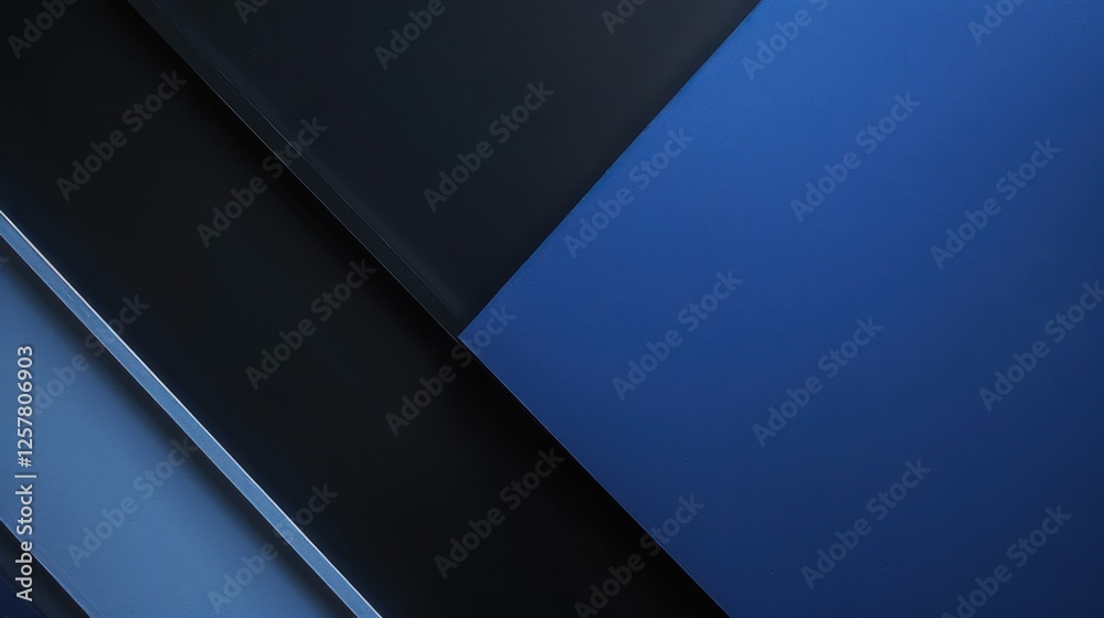 Fototapeta premium Modern Blue background with minimalist pattern for design, featuring white space in the center for text. Ideal for contemporary banners and abstract wallpapers.