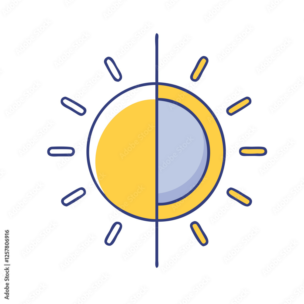 brightness contrast icon, brightness contrast vector illustration-simple illustration of brightness contrast, perfect for brightness contrast logos and icons
