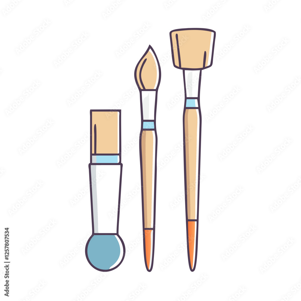 custom brushes icon, custom brushes vector illustration-simple illustration of custom brushes, perfect for custom brushes logos and icons