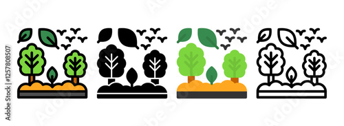 Set of Forest Icon