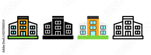 Set of Library Icon