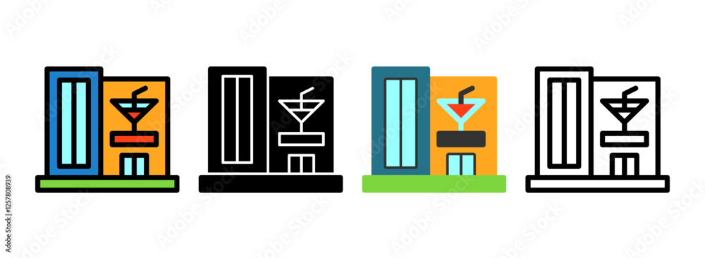 Set of Bar Icon Set of Bar Icon