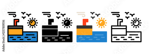 Set of Quay Icon