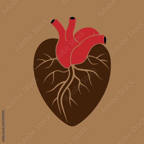 hand drawn vector illustration of an apple