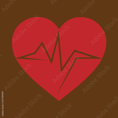 heart and heartbeat symbol