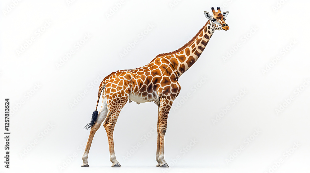 Fototapeta premium a gife standing in front of a white background