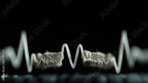 Close-up of organic material fibers, macro view, scientific study photo