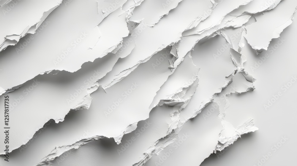 Layered white paper abstract background Layered white paper abstract background