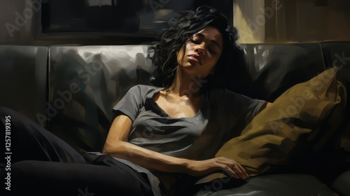 stress black tired mom
