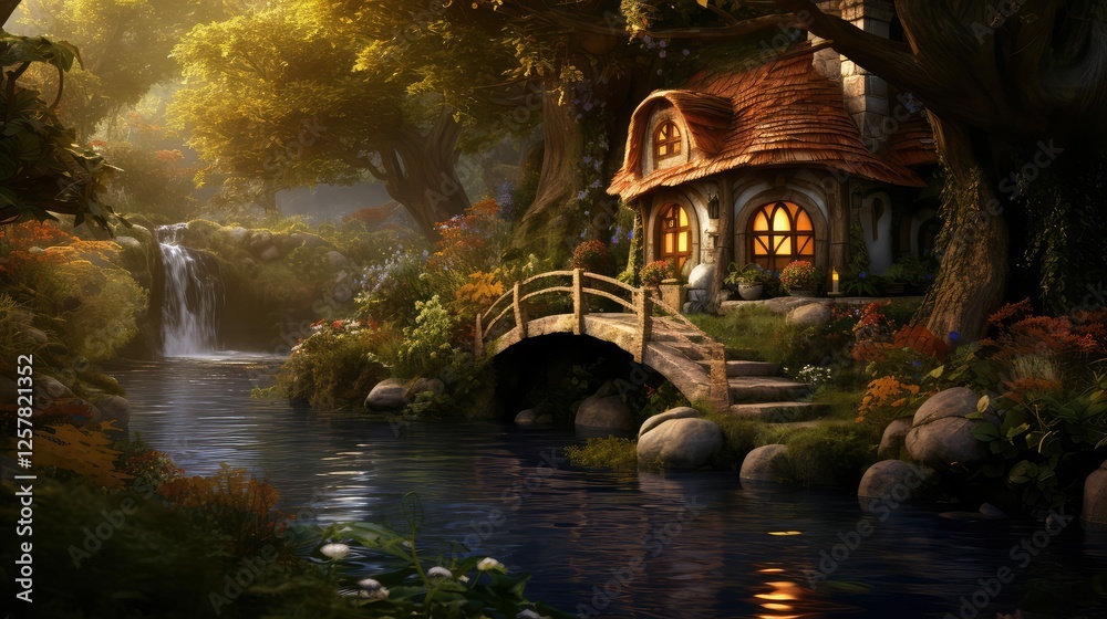 Obraz premium tree elf house