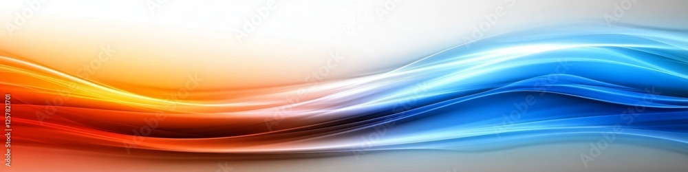 Vivid Abstract Design Flowing Blue and Orange Waves, Dynamic Lines, Colorful Background Vivid Abstract Design Flowing Blue and Orange Waves, Dynamic Lines, Colorful Background