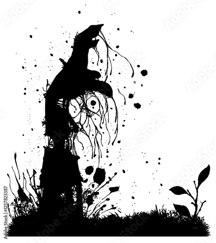 Rotting Zombie Hand Rising From The Grave