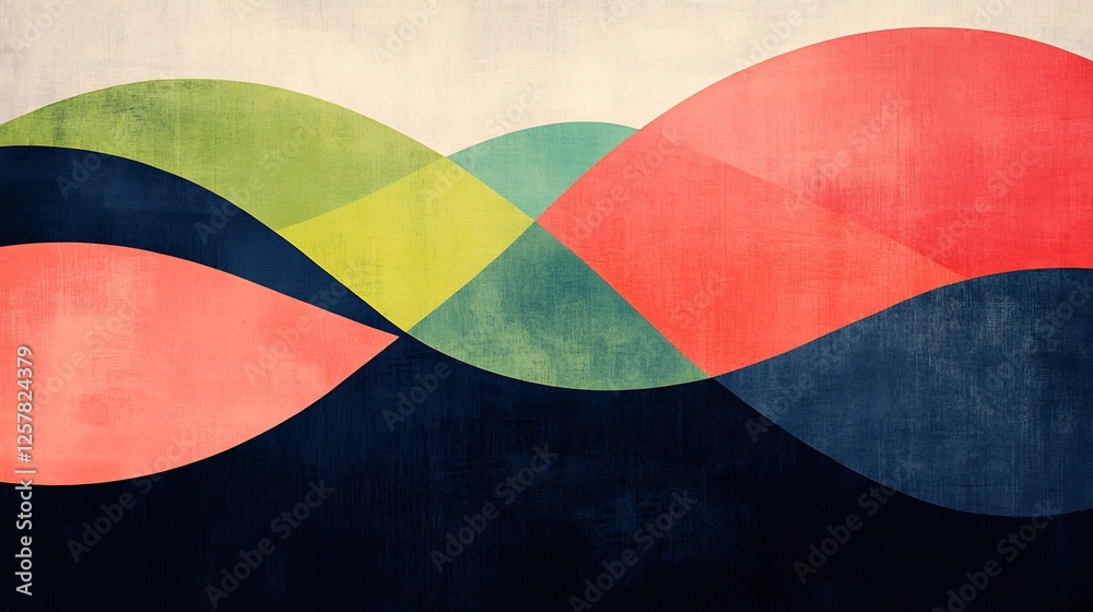 Abstract Colorful Waves Soft Light Painting. AI Generated Abstract Colorful Waves Soft Light Painting. AI Generated