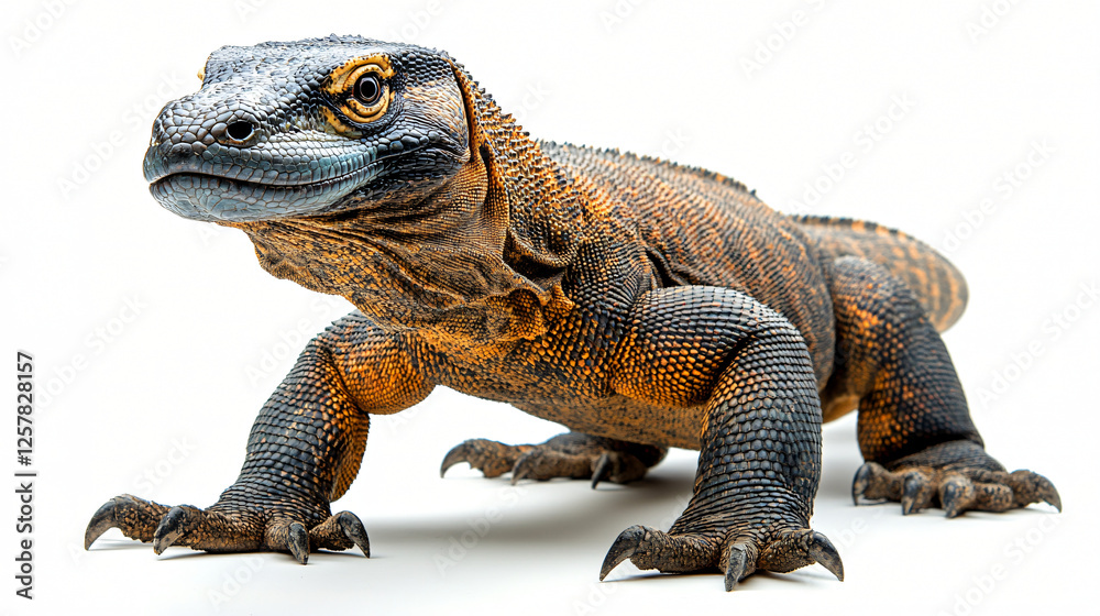 Obraz premium a lizard toy on a white background