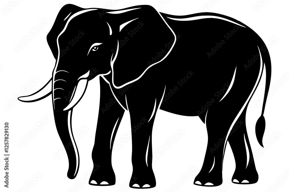 Fototapeta premium elephant vector illustration