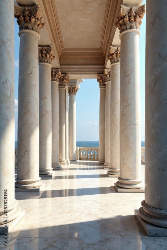 Imposing marble columns, neoclassical architecture, law, washington dc Imposing marble columns, neoclassical architecture, law, washington dc