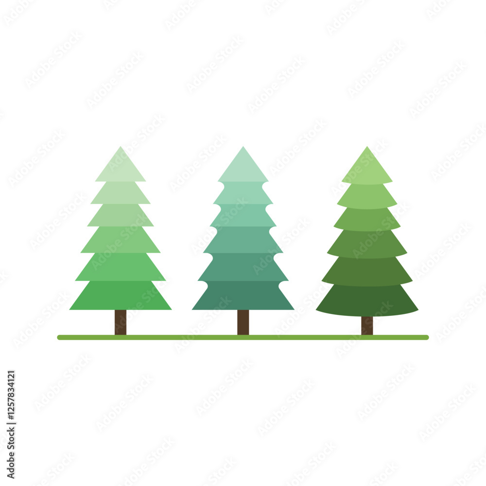 Artistic pine tree illustrations capturing nature’s serenity Artistic pine tree illustrations capturing nature’s serenity