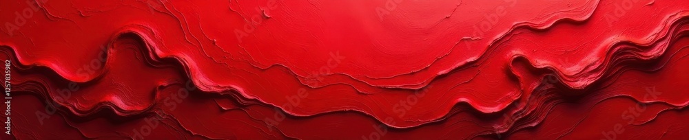 Fototapeta premium Abstract crimson texture, thick drips, intense red , bold, high-resolution, red
