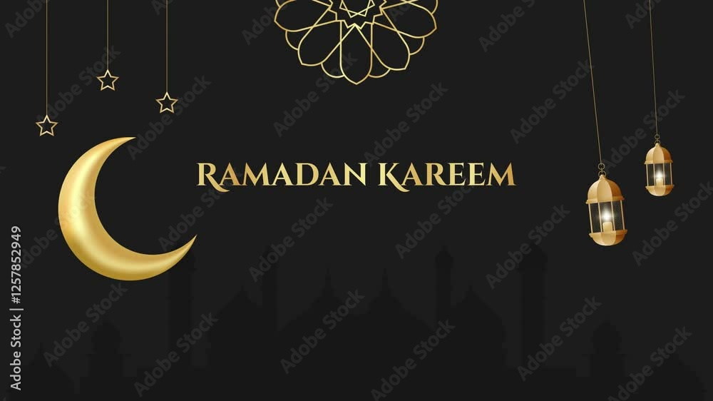 Ramadan Kareem welcomes the month of Muslim fasting worship. Marhaban Ramadan
