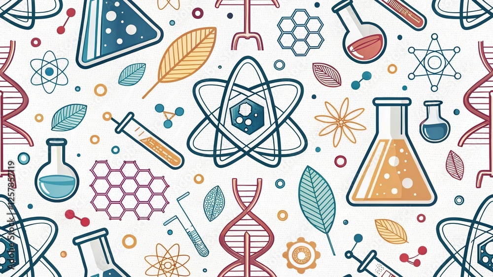 Scientific Experiment Backgrounds - Colorful Abstract Patterns Scientific Experiment Backgrounds - Colorful Abstract Patterns