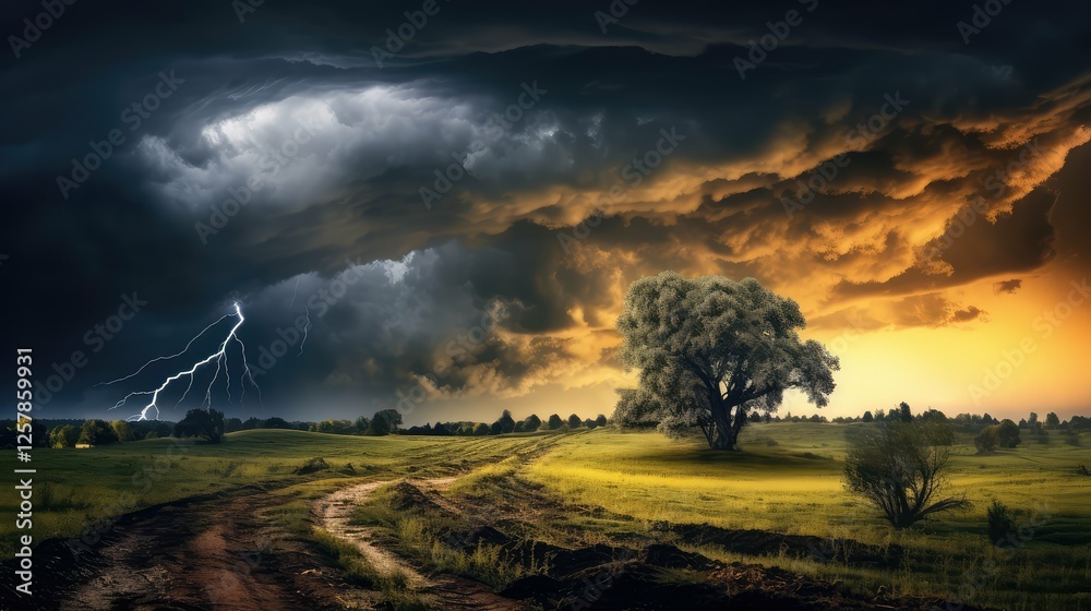 lightning spring storm lightning spring storm