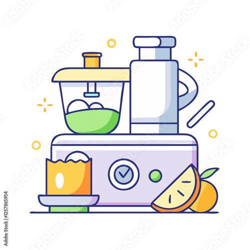food processor icon, food processor vector illustration-simple illustration of food processor, perfect for food processor logos and icons