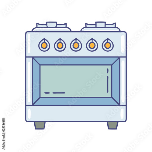 gas stove icon, gas stove vector illustration-simple illustration of gas stove, perfect for gas stove logos and icons