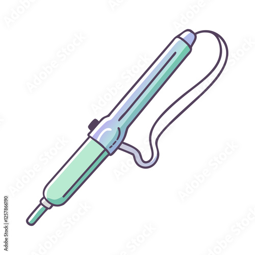 hair curler icon, hair curler vector illustration-simple illustration of hair curler, perfect for hair curler logos and icons