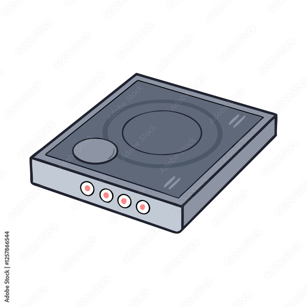 Fototapeta premium induction stove icon, induction stove vector illustration-simple illustration of induction stove, perfect for induction stove logos and icons