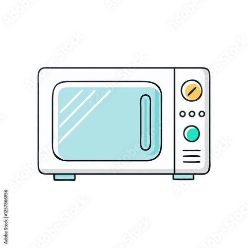 microwave oven icon, microwave oven vector illustration-simple illustration of microwave oven, perfect for microwave oven logos and icons