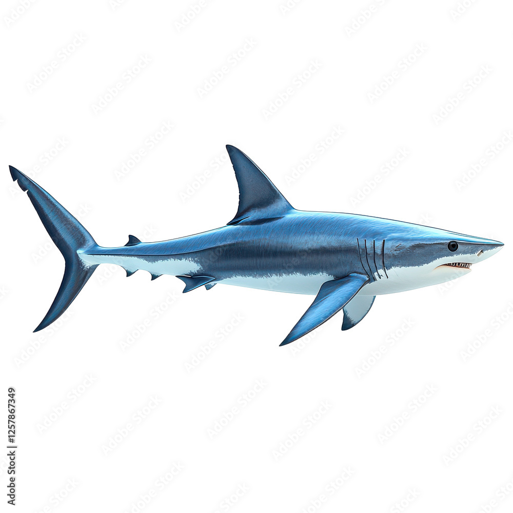 Obraz premium Thresher Shark isolated on transparent background, PNG