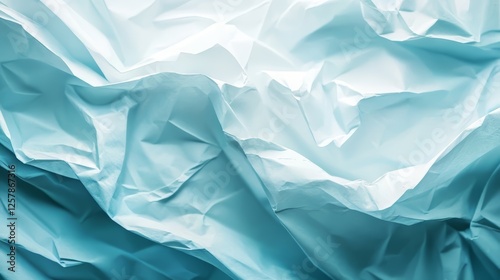 Wallpaper Mural Abstract folded fabric in shades of blue and white Torontodigital.ca