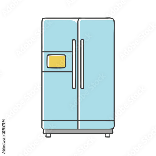 refrigerator icon, refrigerator vector illustration-simple illustration of refrigerator, perfect for refrigerator logos and icons