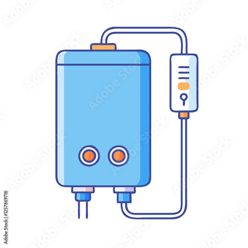 water heater icon, water heater vector illustration-simple illustration of water heater, perfect for water heater logos and icons