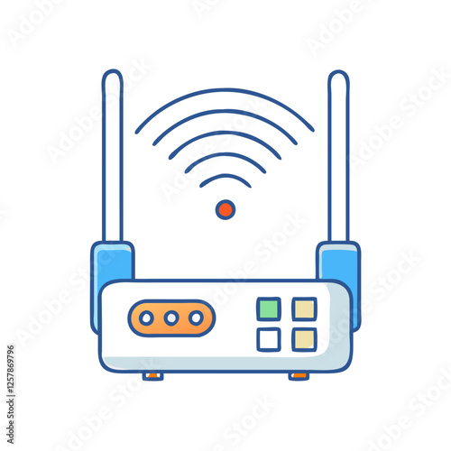 wi fi extender icon, wi fi extender vector illustration-simple illustration of wi fi extender, perfect for wi fi extender logos and icons