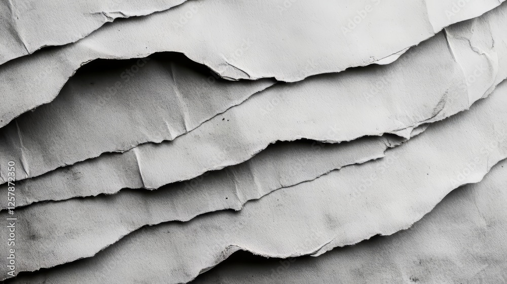 Layered Paper with Ragged Edges Layered Paper with Ragged Edges