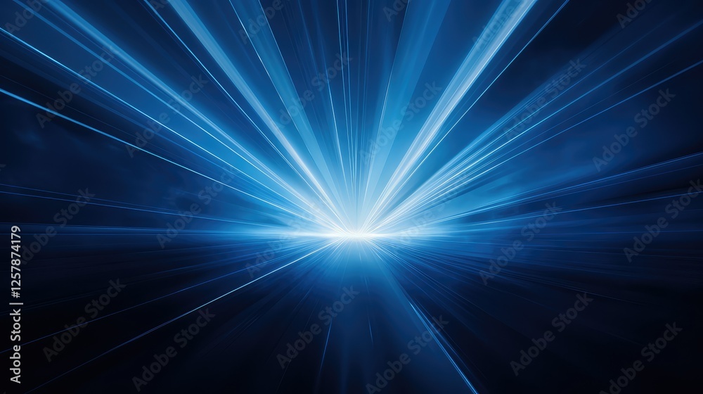Obraz premium streaks blue rays background