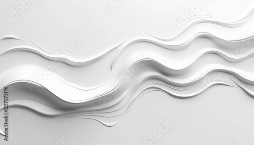 Undulating White Lines in Abstract Motion