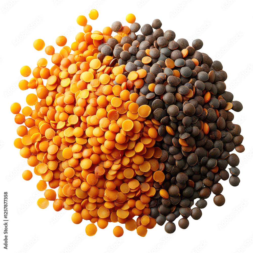 Lentils isolated on transparent background Lentils isolated on transparent background