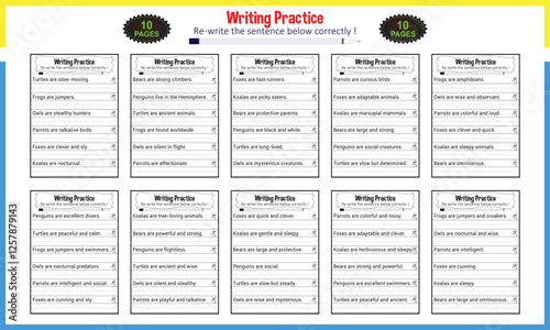 Learn practice sentence for homework