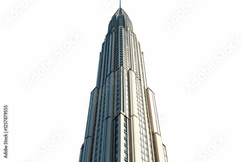 modern building isolated on white