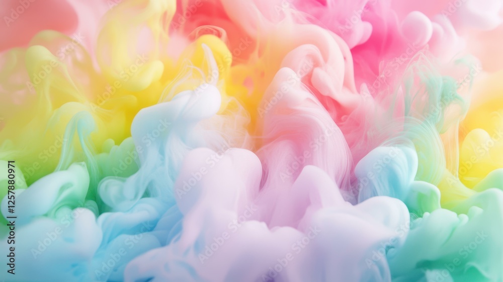 Obraz premium Pastel Swirl Abstract Artistic Background Design Concept