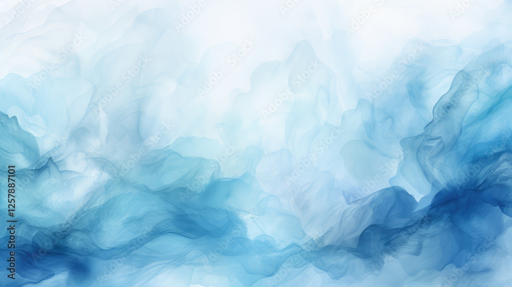 Fototapeta premium swirls blue water color background