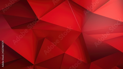 abstract geometric red background