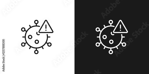 Virus danger icon. Viruses icons. Vector icons